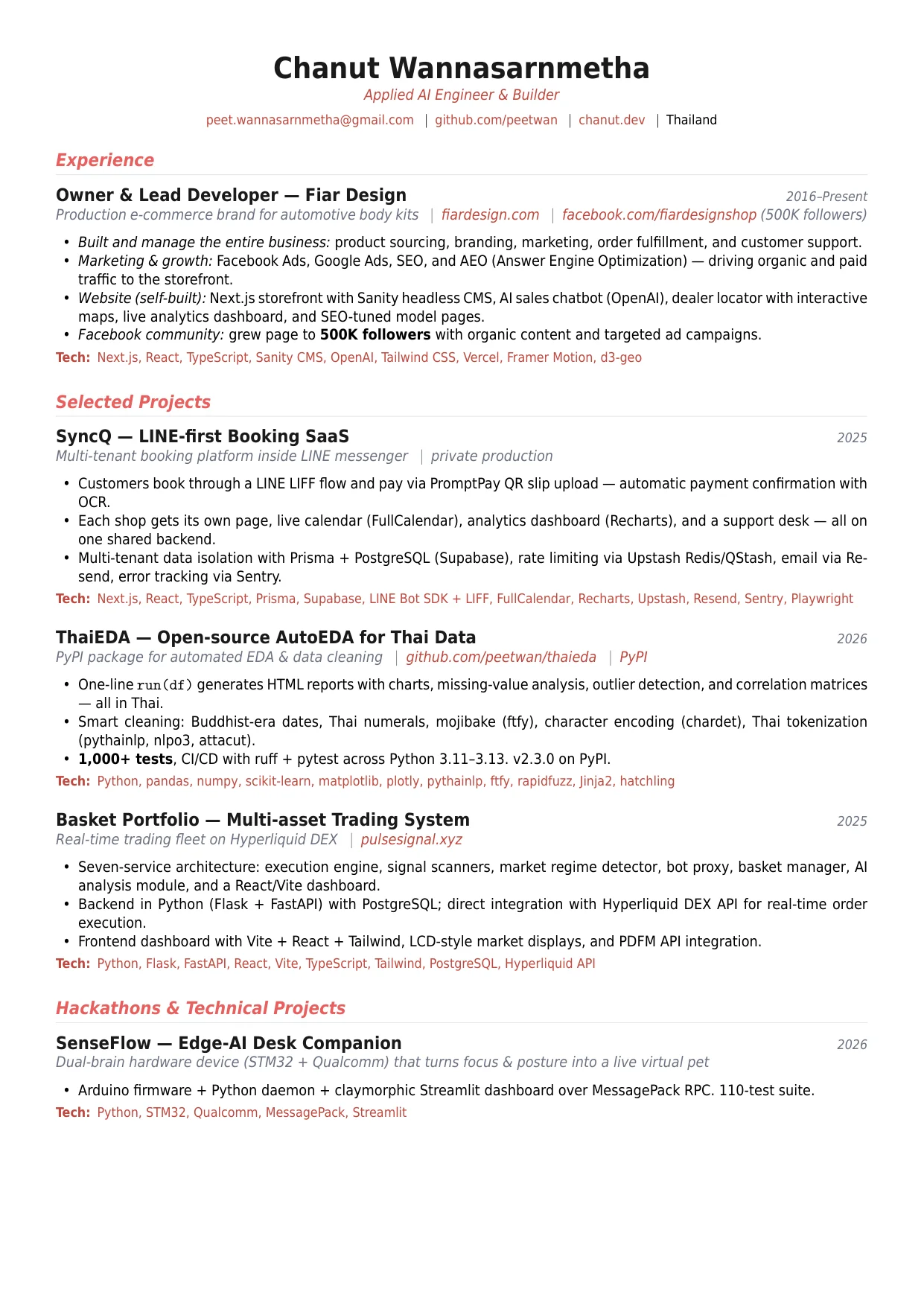 CV page 1