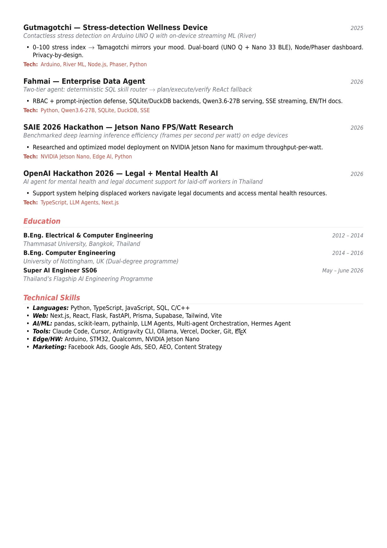 CV page 2